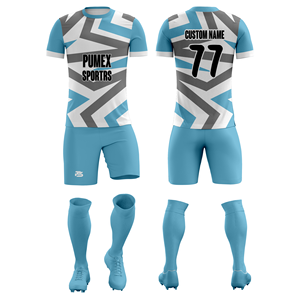 Conjunto de Uniforme de Fútbol Americano Personalizado por Sublimación, Transpirable, Estampado, de Manga Corta, Unisex, para Clubes - Product Image 5