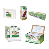 Sacs scellés d'emballage sous vide pour viande transformée en nylon congelé texturé PE-BD Sacs scellants de stockage scellés en relief pour aliments