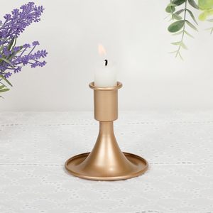 Lot de 2 bougeoirs dorés élégants en aluminium pour festivals, inaugurations, hôtels et décoration intérieure - Product Image 3