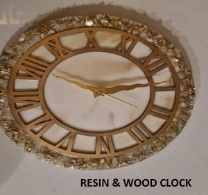 Luxury Handmade Resin Wall <b>Clock</b> Modern Art Design Mechanical Needle <b>Silent</b> Sweep Movement Antique Style Elegant Decorative - Product Image 2