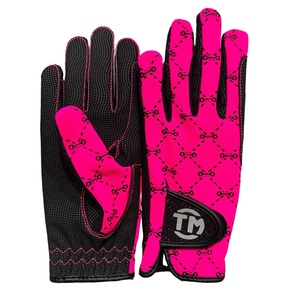 Gants d'équitation professionnels pour l'équitation, fermeture auto-agrippante, équipement de dressage, dotés de la technologie de préhension en silicone et de cuir synthétique - Product Image 1