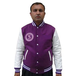 Blouson universitaire réversible en laine de baseball personnalisé, style Letterman, respirant, avec logo brodé fini, qualité supérieure - Product Image 1