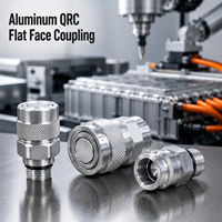 Raccord rapide en aluminium robuste à face plate, raccord de refroidissement liquide anti-fuite pour batterie de véhicule électrique
