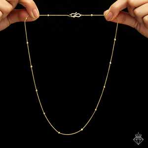 PRAO Collar antideslustre chapado en oro de triple capa Joyería en capas de moda - Product Image 2