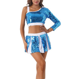 Tenues de cheerleaders personnalisées pour filles, tissus confortables et doux, haute qualité, ensemble de différentes couleurs, sans manches. - Product Image 4