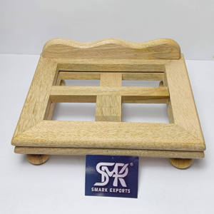 Support de livre en bois écologique traditionnel, réglable et pliable, pour bureau d'étude, Coran - Product Image 1