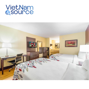 Hôtel moderne de luxe 3-5 étoiles Lit King Size Tête de lit en bois Chambre à coucher Ensemble avec salle à manger Meubles Origine Vietnam - Product Image 2