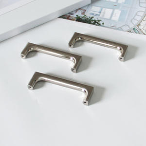 Tiradores de Gabinete Rectangulares Modernos de Aleación de Zinc, Acabado Níquel Cepillado, Disponibles para Fabricación OEM, para Muebles de Cocina y Baño - Product Image 4