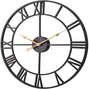 Luxurious metal wall clock instantly <b>elevates</b> the aesthetic value of a plain or empty wall nicely made by Artistique - Product Image 3