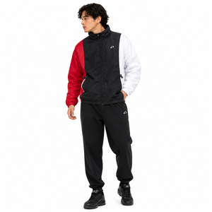 เสื้อแจ็คเก็ตผู้ชายแขนยาวทรงครอปซิป ดีไซน์ทันสมัยสไตล์ Y2K สตรีทแวร์ ODM/OEM  แบบลำลอง ตัดต่อสีสัน  ปะติดปะต่อ  กันลม  ผู้ผลิตจากสหรัฐอเมริกา - Product Image 6