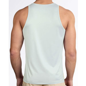 Débardeur de basketball personnalisé léger d'été pour homme, coupe longue, streetwear, col rond, coupe régulière, coupe musculaire - Product Image 2