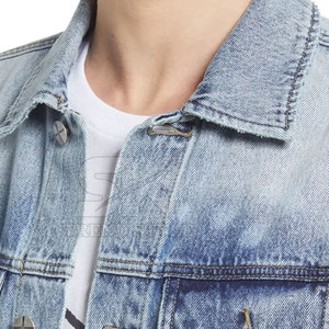 Chaqueta de Mezclilla para Hombre al Mejor Precio, Chaqueta de Mezclilla Lisa Teñida, Chaqueta de Mezclilla Cómoda para Venta en Línea - Product Image 5