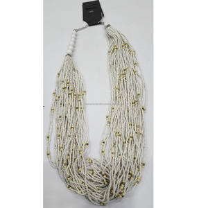 Collier de perles de rocaille à rangs multiples Collier de perles de rocaille Collier de perles de rocaille Bijoux de mode pour femmes - Product Image 1