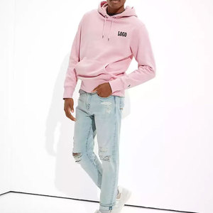Service OEM pour acheteurs en gros – Sweat à capuche décontracté pour homme, couleur unie, avec poches kangourou, design streetwear, collection décontractée 2026 - Product Image 3