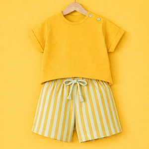 100% Cotton Baby Boys Top and Bottom Set Customized Soft Breathable Skin Friendly Comfortable Infant Daily Wear Outfit - Product Image 1