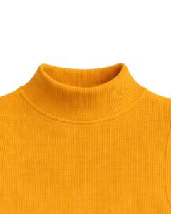 Top Corto Personalizado Amarillo Mostaza con Cuello Alto y Canalé, Sin Mangas, Ajustado, Elástico, Informal, para Mujer, Chaleco de Moda de Verano - Product Image 5