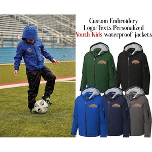 2025 chaquetas bordadas personalizadas para niños y jóvenes Yst56 ropa exterior aislada a prueba de viento con logotipo y Textos Personalizados - Product Image 4