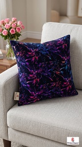 Elegant Velvet Printed Fabric Foil Finish Womens Apparel Dress Making Fashion Wear Home Decor Custom OEM - Product Image 3