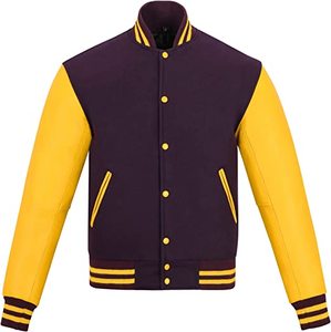 2025 OEM Customized Unisex Premium Quality Wool Varsity <b>Jacket</b> Hooded Streetwear Casual Basketball Baseball Letterma Available - Product Image 1