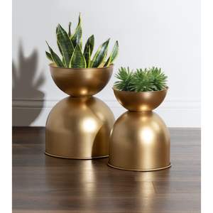 Jardinière en métal unique pour une utilisation décorative en intérieur, en extérieur, dans le jardin ou sur le balcon, durable, résistante à la rouille, élégante. - Product Image 6