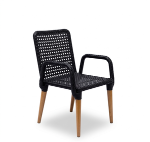 Hot design wicker arm <b>chair</b> - vivi stacking arm <b>chair</b> - Product Image 3