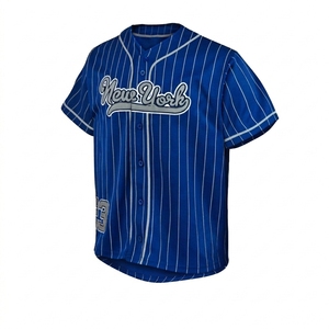 For Baseball Jersey Unisex Button-<b>Up</b> Short Sleeve Embroidered Uniform Shirt Regular Fit Summer Adult Plus Size 100% Organic - Product Image 3