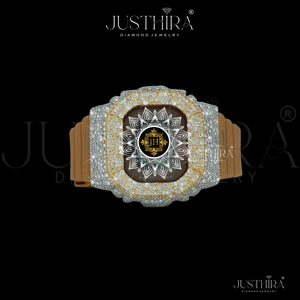 Reloj Cuadrado de Cuarzo con Bisel de Cristal de Zafiro y Diamantes, Estilo Hip-Hop, Unisex, de Lujo, Clásico, Antiguo, para Negocios, con Caja de Aleación de Plata - Product Image 2