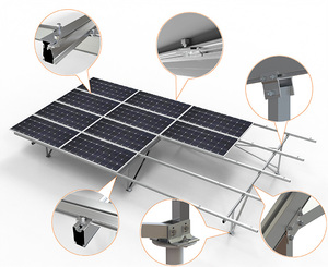 Rail solaire mini en aluminium haute résistance VNTECH GLOBAL 32x40mm, profil de montage PV extrudé pour système solaire de toit - Product Image 6