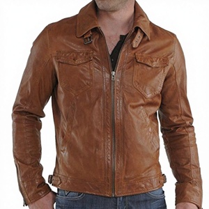 Chaqueta a prueba de aire de piel de becerro auténtica 100% superventas al por mayor ropa de motorista de buena calidad accesorios suministros temporada de invierno - Product Image 2