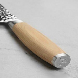 Couteau de cuisine Damas forgé à la main, couteau de chef moderne fait main, manche en bois, outil de cuisine professionnel, ambidextre - Product Image 4
