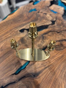 Candelabro de latón antiguo hecho a mano, portavelas de metal para decoración del hogar, eventos de boda, hotel, venta al por mayor, decoración navideña - Product Image 6