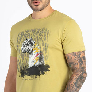 Camisetas de Punto para Hombre, de Alta Calidad, 100% Algodón, Estampadas, Transpirables, Ecológicas, de Manga Corta, Estilo Y2K - Product Image 5