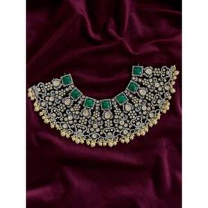 92.5 Silver <b>Fine</b> <b>Jewelry</b> <b>Set</b> Moissanite Necklace - Product Image 2