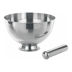 Mortero y Pilón Químico Manual BOCHEM de Acero Inoxidable 18/10 No Magnético para Molienda de Muestras de Laboratorio - Product Image 3