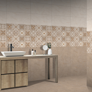 Modern Minimalist White Glossy Ceramic Wall <b>Tile</b> 300x600 Suitable for Corporate Office and Commercial Infrastructure Use - Product Image 1