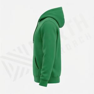 Sudadera con Capucha Premium Unisex de Algodón Grueso con Estampado 3D en Relieve, Estilo Urbano Oversize, Patrón Liso, Forro Polar para Hombre, Venta al por Mayor de Ropa - Product Image 3