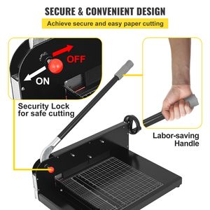 Taglierina per Carta Commerciale da 12 Pollici A4, Resistente, per 300 Fogli, Durezza 45HRC, Base in Metallo, Taglierina a Pila, Rifilatrice per Carta da 12 Pollici - Product Image 1