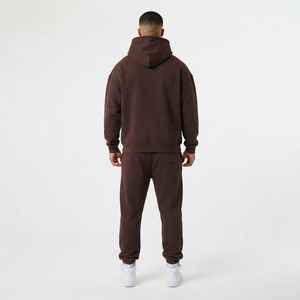 Ensemble de survêtement respirant pour homme Hawk Eye Sports, en molleton fin 300g, avec sweat à capuche et pantalon boutonné intégral, idéal pour l'hiver - Product Image 2