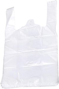 Heavy-duty <b>Transparent</b> Carry-out T-shirt <b>Bags</b> Eco-friendly Plastic Shopping <b>Bags</b> for Groceries Clothes and Retail - Product Image 3