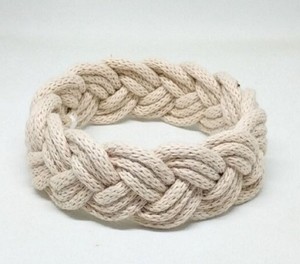 Pulsera de alta calidad con nudo turco náutico beige, pulsera de cuerda trenzada estilo surfista, elegante y hermosa. - Product Image 3