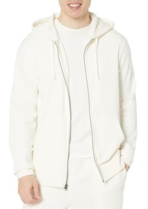 Nouvelle collection, service OEM, sweat à capuche zippé confortable pour homme, 100% coton, manches longues, col en tissu, couleur unie, fabrication au Bangladesh - Product Image 5