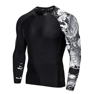 Camiseta Deportiva de Compresión Personalizada para Hombre, Manga Larga, Secado Rápido, para Gimnasio, Entrenamiento, Fitness, con Logotipo OEM - Product Image 4