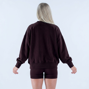 Top Selling Wholesale Custom Logo Women's Quarter Zip Stand Collar Sweatshirts Women's Ribbed Cuff & Hem Sweatshirt At <b>Low</b> Price - Product Image 6