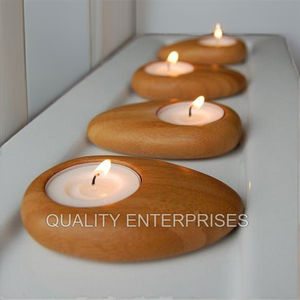 Support de bougie de Noël décoratif pour table de maison en bois de qualité supérieure, design moderne, fait à la main, qualité de designer admirable - Product Image 1