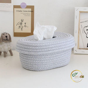 Boîte à mouchoirs en jute au design personnalisé – Porte-mouchoirs décoratif en fibres naturelles pour la vente au détail, les boutiques de cadeaux et les magasins de décoration intérieure - Product Image 2