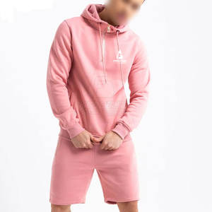 Service OEM, ensemble de vêtements décontractés pour hommes, sweat-shirt et short, meilleur ensemble de sweat-shirt et short en coton pour hommes - Product Image 4