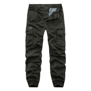 Vente en gros de pantalons cargo droits personnalisés avec logo 2023-24, pantalons de sport pour hommes, pantalons cargo multi-poches de haute qualité - Product Image 4