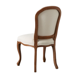 Chaise de salle à manger en teck massif à hauteur réglable, siège rembourré, design contemporain et antique, écologique, pour villas, restaurants, maison - Product Image 3