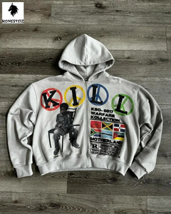 เสื้อฮู้ดดี้ผู้ชายผ้าคอตตอนโพลีเอสเตอร์ 100% ออกแบบเองได้ คุณภาพสูง ผ้าเทอร์รี่ น้ำหนักเบา สวมใส่สบาย สีพื้น แบบพอง - Product Image 3