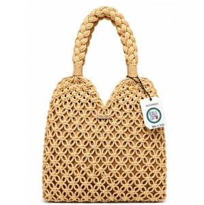 Bolso de Hombro de Macramé de Cuerda de Algodón, Ligero, para Mujer, Ideal para Viajes y Compras, en Oferta - Product Image 5